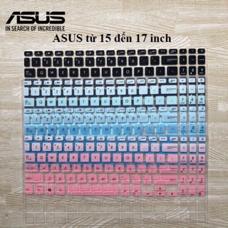 Tấm silicon bảo vệ bàn phím laptop Asus 15.6 inch