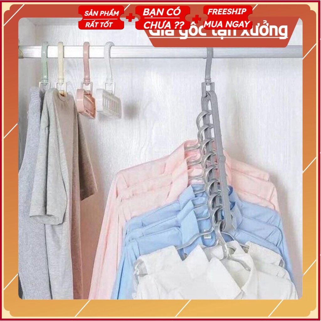 Sẵn hàng combo 50 móc treo 9 lỗ đa năng .