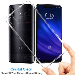 Ốp điện thoại silicon mềm trong suốt dành cho Xiaomi MI 8 Pro