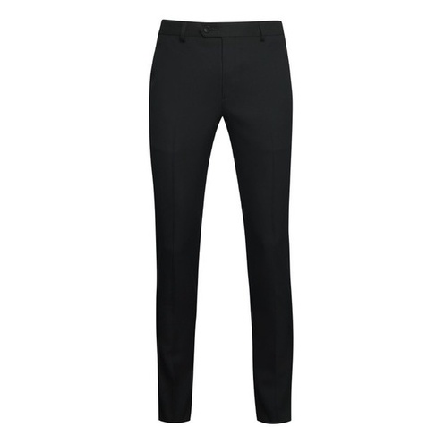 Quần âu owen màu đen slim fit tăng đơ 2 cạp vải nano QST220507R2