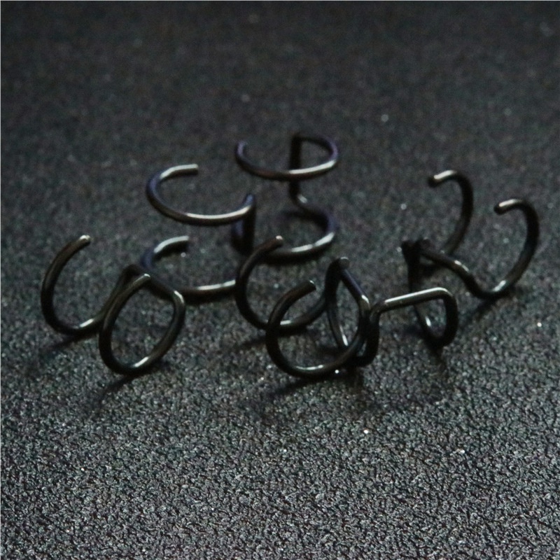 1 Khuyên Kẹp Vành Tai Không Xỏ Lỗ Bằng Thép Không Gỉ Phong Cách Hip Hop Cho Nam Và Nữ