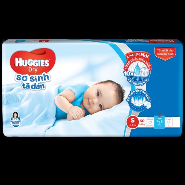 Bỉm dán/quần Huggies NB36/S/M/L/XL/XXL