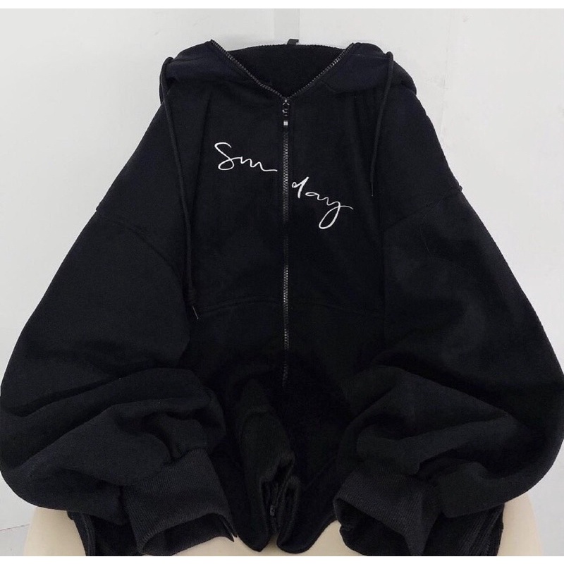 [SIEU SALE] Khoác nỉ chữ nghiêng dày dặn unisex ulazangg full hai màu (kèm ảnh thật) | BigBuy360 - bigbuy360.vn