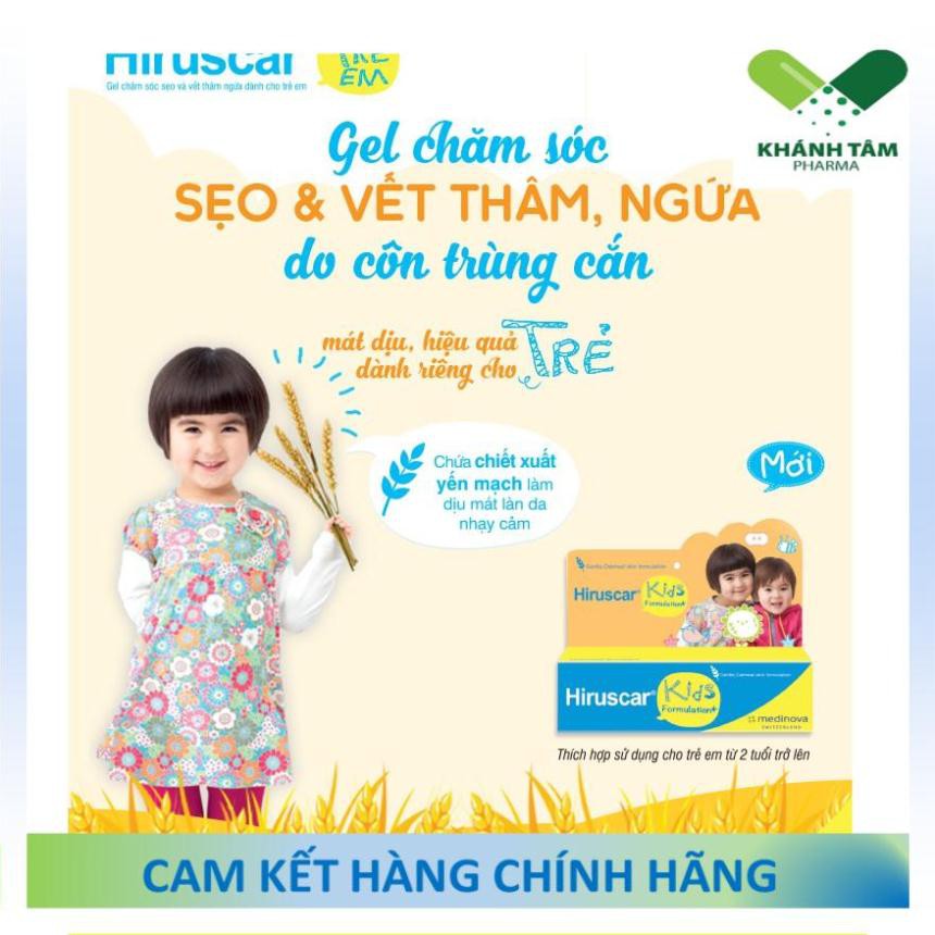 ! HIRUSCAR KIDS - Giảm sẹo và vết thâm, ngứa dành cho trẻ em [Hiruscar Kid, Hirusca]