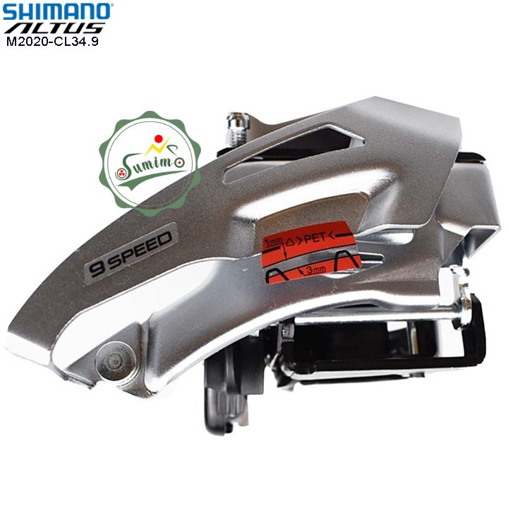 Sang dĩa xe đạp - Gạt dĩa SHIMANO Altus FD-M2020 Clamp 34.9mm cho dĩa 2 tầng - Chính hãng