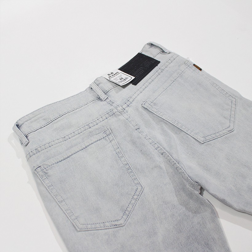 QUẦN JEAN NAM XÁM RÁCH GỐI JEAN CO DÃN [HÌNH  | BigBuy360 - bigbuy360.vn