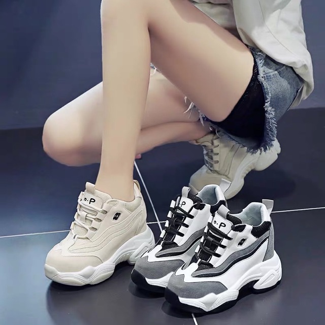 Giày thể thao đế độn nữ 10cm