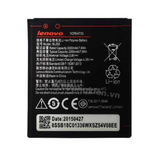 Pin BL253 cho máy Lenovo A2010 bảo hành 6 tháng.