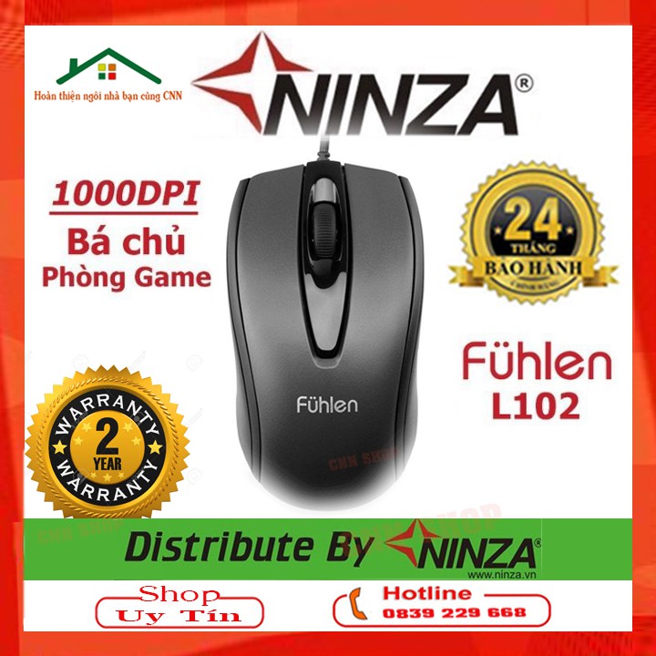 Chuột máy tính Fuhlen L102 - Chính hãng Ninja bảo hành 2 năm - Konig KB68 Chính hãng BH12