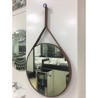 🚫𝐌IỄN PHÍ SHIP🚫 Gương treo tường tròn dây da Simili cao cấp Đủ Màu Đủ Kích Thước