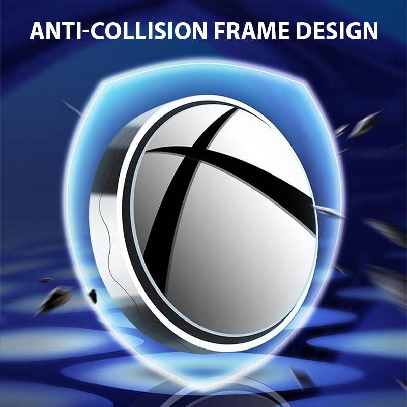 Gương chiếu hậu cầu lồi SEAMETAL xóa điểm mù xe hơi hình tròn góc rộng quan sát 360 độ không khung cao cấp