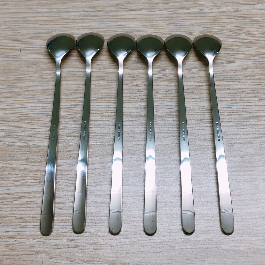 Muỗng Cafe Đá dài 20cm - Inox cao cấp không gỉ sáng bóng - Hiệu TH