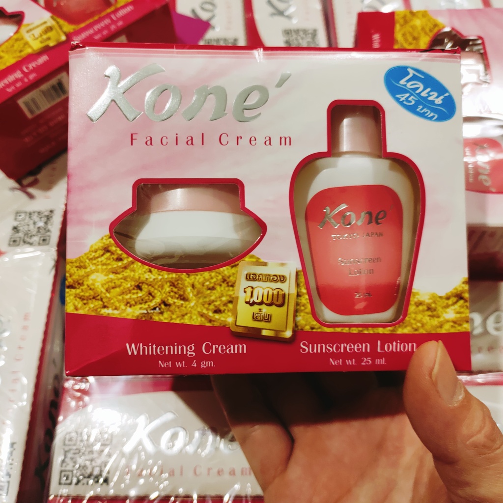 Combo 2 Bộ Kem Trắng Da Mờ Nám Kone Facial Cream Thái Lan