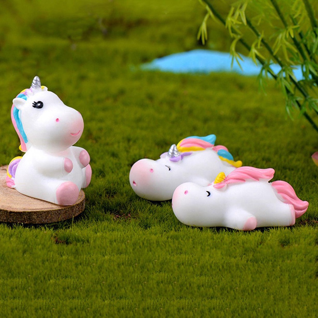 Mô Hình Kỳ Lân Mini Nhiều Màu Trang Trí Tiểu Cảnh Sân Vườn