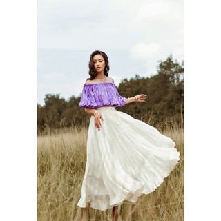 Mori mori - chân váy xô tầng tùng xoè rộng