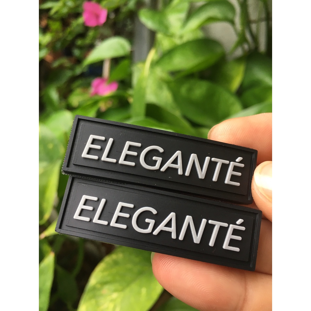 Tem cao su hình chữ nhật, nhận làm tem cao su chất lượng giá rẻ may quần áo