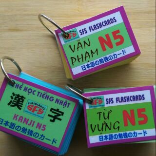 Thẻ học Kanji n5, n4, n3