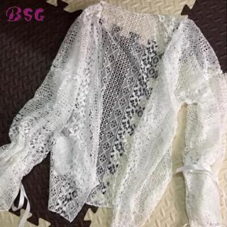 Áo Khoác Kimono Nữ Phối Ren