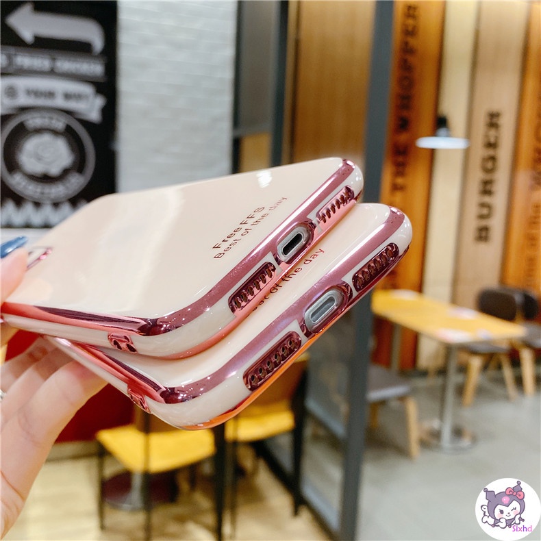 Ốp điện thoại khung vuông mạ vàng cho Xiaomi Redmi 9a 9c 9 8a 8 7a 7 Note 9 8 Pro | BigBuy360 - bigbuy360.vn