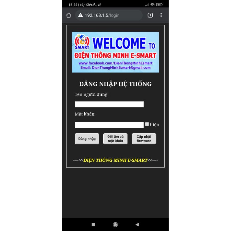 Bộ điều khiển 4 thiết bị online và offline qua wifi sử dụng Blynk và Web server dùng Kit wifi node m