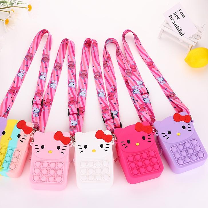 Người Bán Ngôi Sao,,!! (LED) Túi Cao Su Thạch Cao Su Hello Kitty Mới Nhất Chất Lượng Cao