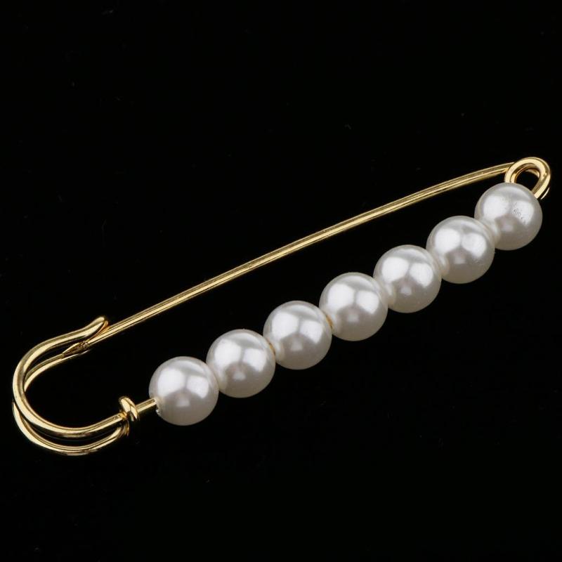 [Fenteer1] Trâm Cài Áo Đan Thủ Công Đính Ngọc Trai An Toàn Thanh Lịch Cho Nữ