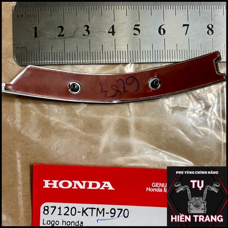 LOGO HONDA NỔI 3D DÁN MẶT NẠ ZIN AIRBLADE CÁC ĐỜI/FUTURE NEO/ FUTURE X CÁC ĐỜI CHÍNH HÃNG HONDA