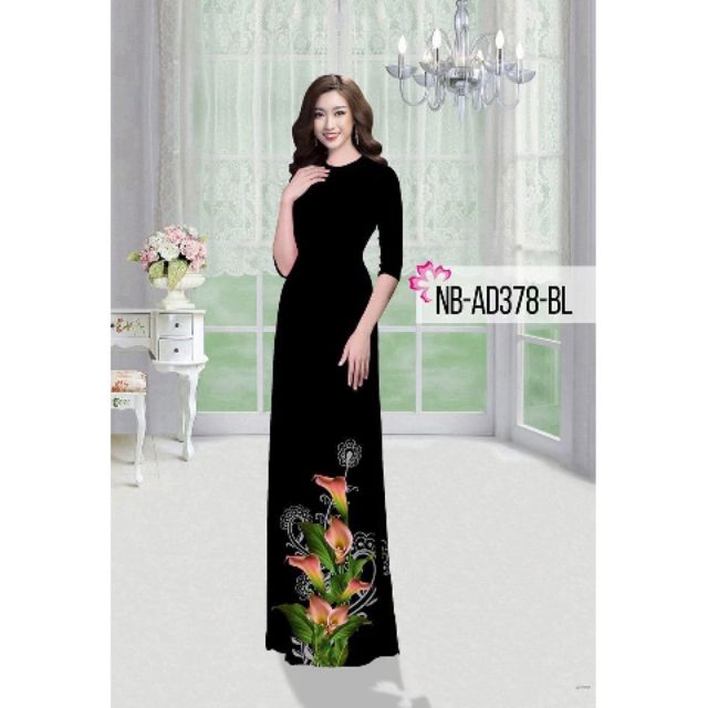 Vải áo dài in hoa ly ( tuyển sỉ)