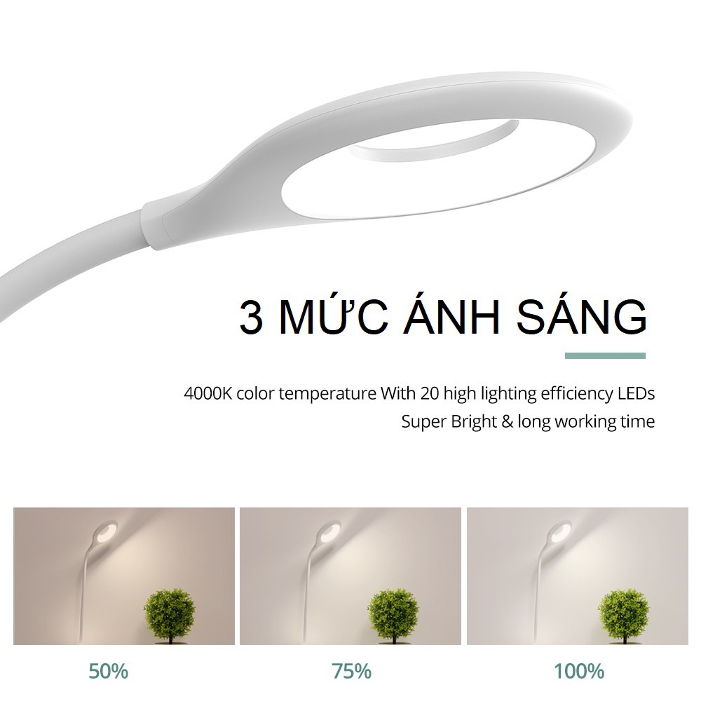 Đèn bàn tích điện có giá để điện thoại sạc USB TGX7010/TGX772/KM36011