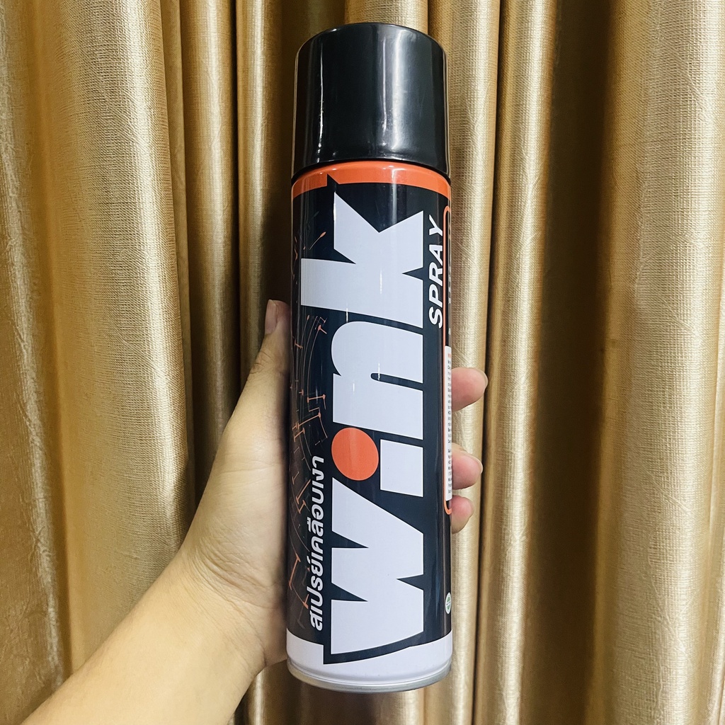 [TẶNG KHĂN] Xịt bóng dàn áo xe máy WINK SPRAY 600ML dùng cho nước sơn bóng - CHÍNH HÃNG LUBE71 THÁI LAN