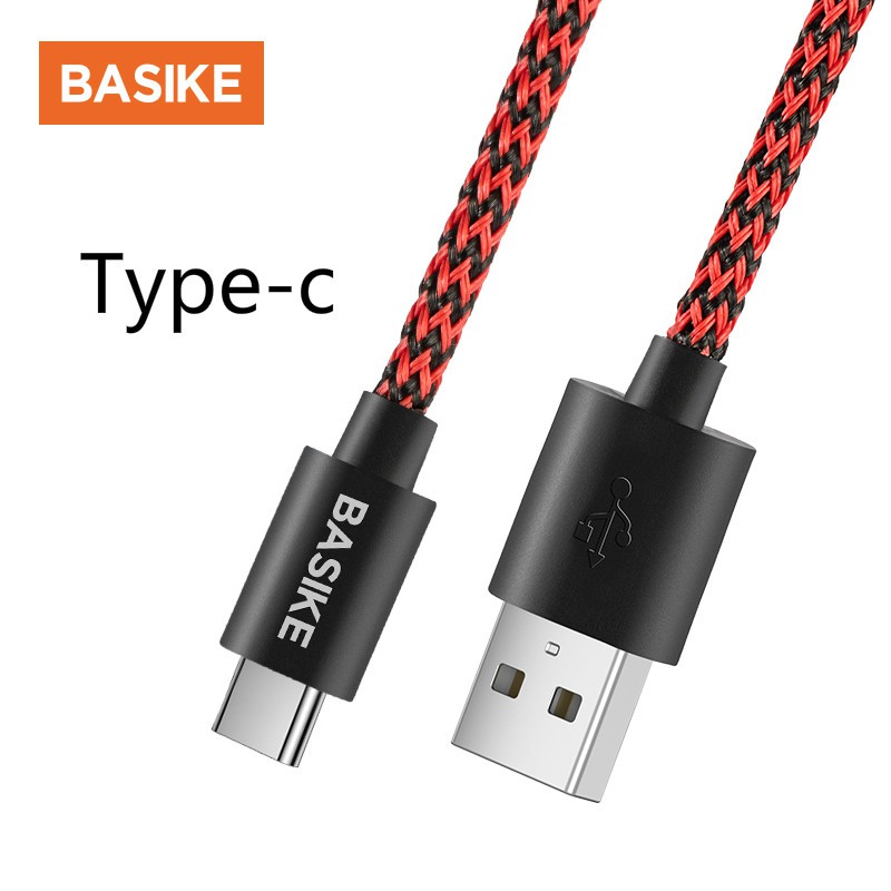 Cáp Sạc Nhanh BASIKE 2.4A Micro / Type-C / Lightning Dành Cho iPhone Samsung Huawei Xiaomi | BigBuy360 - bigbuy360.vn