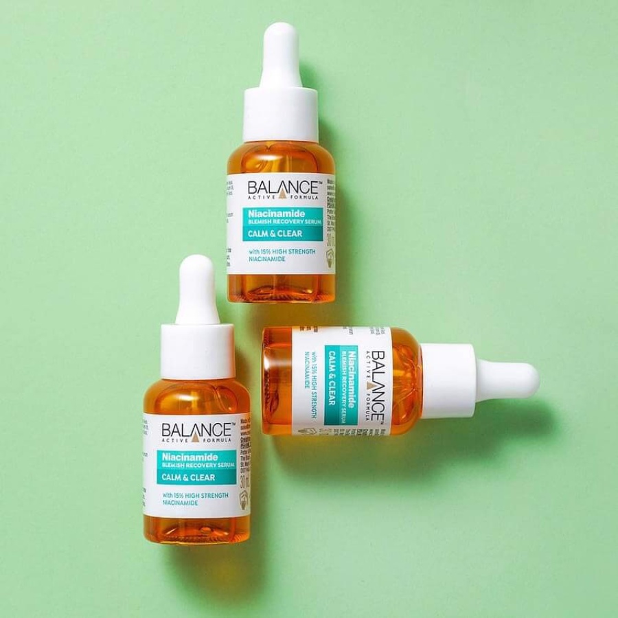 Serum ngừa mụn mờ thâm Balance Active Formula Niacinamide 15% Blemish Recovery 30ml - bahachiha