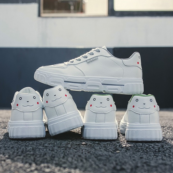 Giày thể thao nữ trắng giá rẻ đế bằng giày sneaker nữ trắng cao cấp hot trend AZUKA - C2