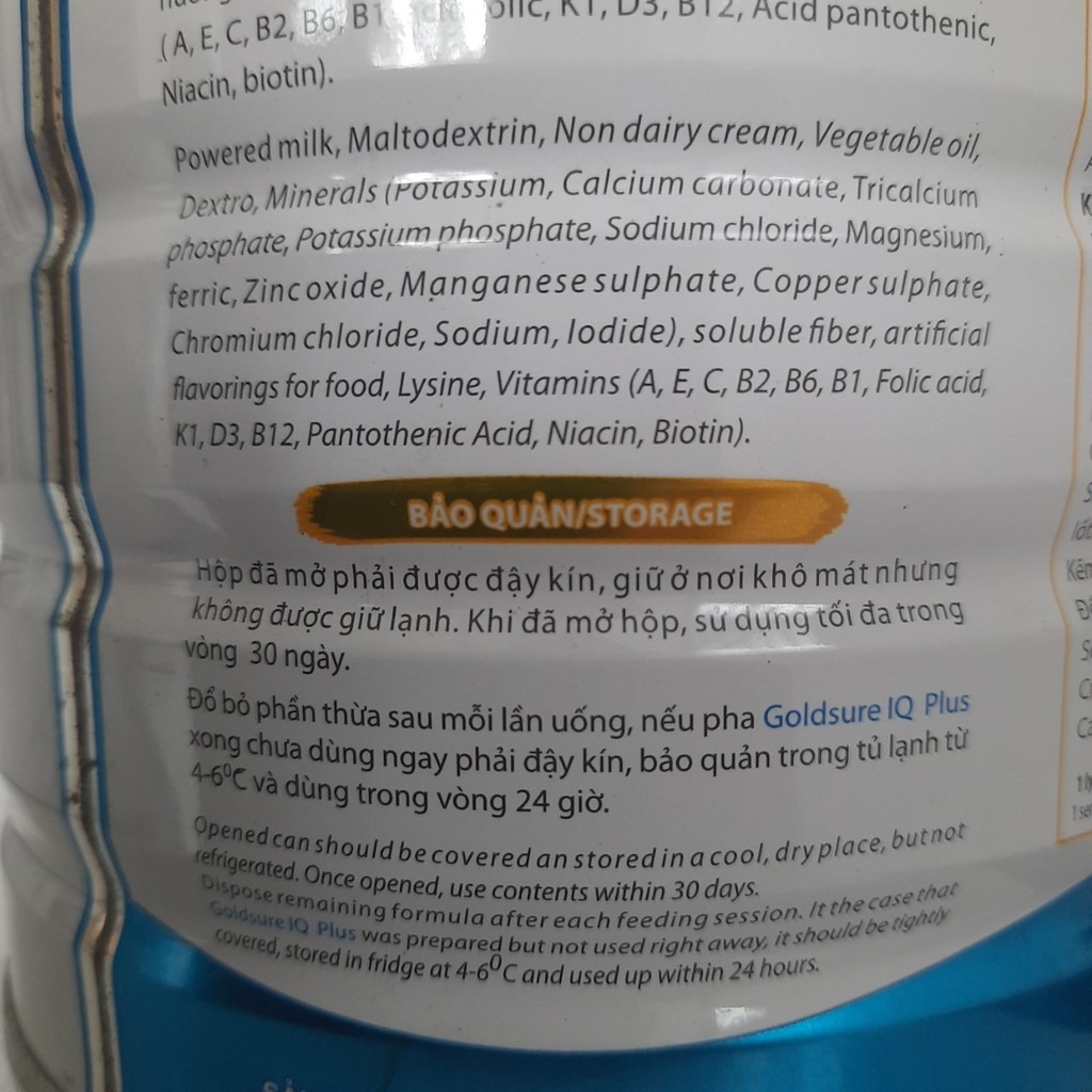 Sữa phát triển chiều cao trí não Goldsure IQ Plus 900g cho trẻ từ 1-10 tuổi (kiddy1234)