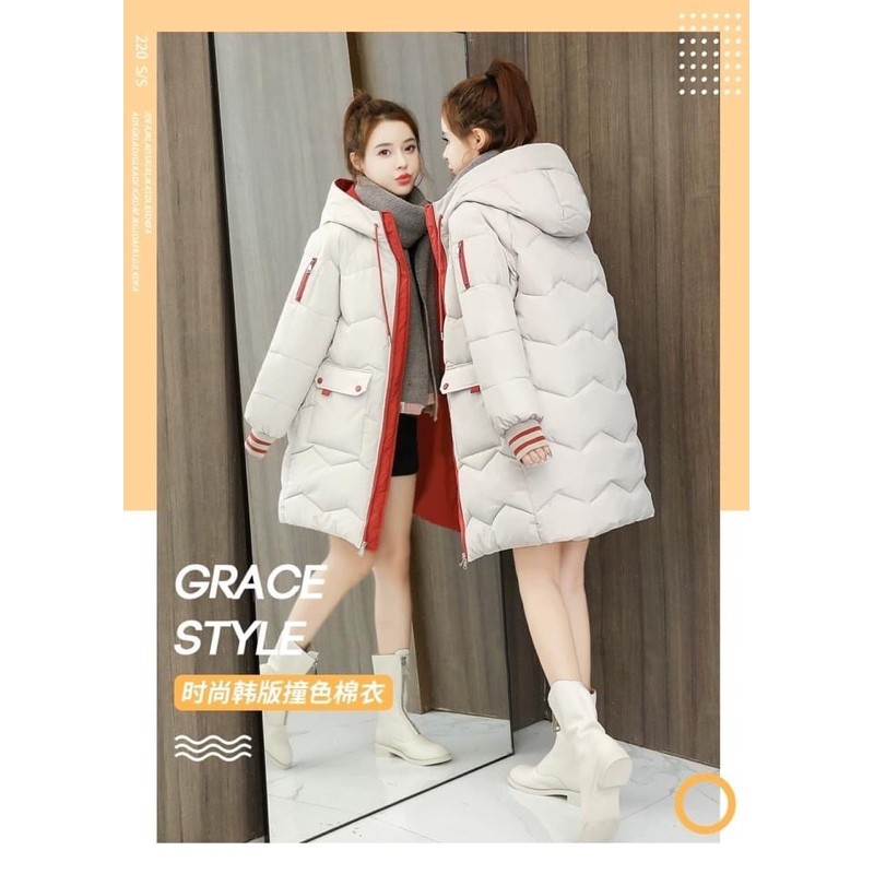 Áo Khoác Nữ Áo Phao Dáng Dài Quảng Châu CAM KẾT LOẠI 1 K2BK3B | BigBuy360 - bigbuy360.vn