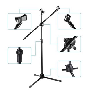 Chân đế kẹp micro đứng Boom Mic Stand