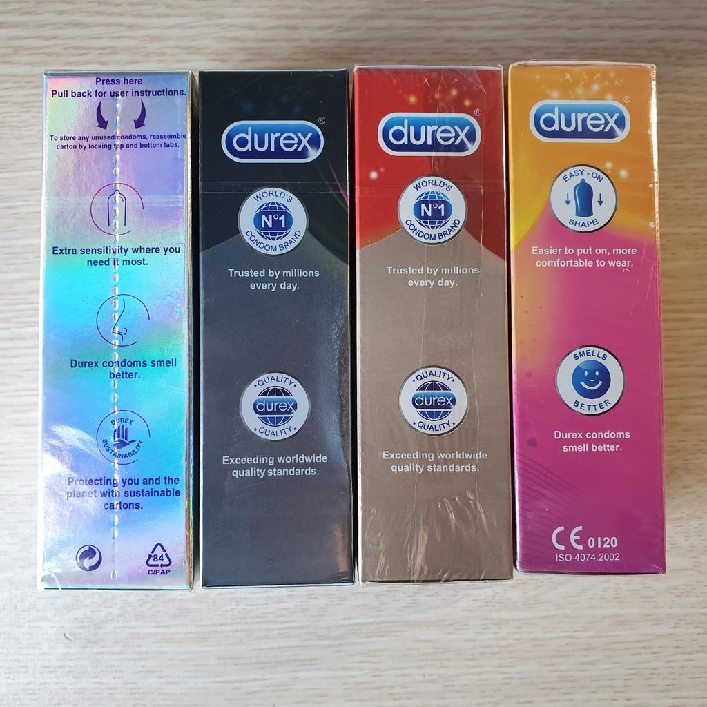 [PHÁT HIỆN GIẢ ĐỀN 200%] Combo 2 Hộp 10 cái Bao cao su DUREX INVISIBLE Cực mỏng + TẶNG 1 Hộp 12 cái Durex Kingtex Ôm sát