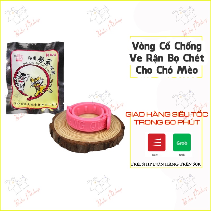 Vòng Cổ Chống Ve Rận Chó Mèo Ngứa Ngáy Khó Chịu Không Độc Hại Nguy Hiểm- Bobo Pet Shop Hà Nội