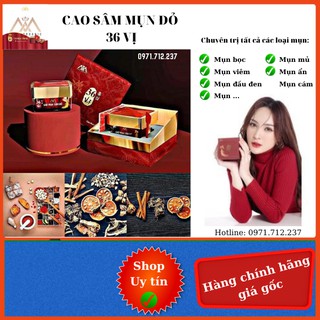 Cao sâm mụn đỏ 36 vị chính hãng - Hộp lớn 15gram - cao mụn sâm đỏ 36 vị chính hãng FREESHIP
