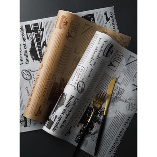 Giấy nến làm bánh thấm dầu mỡ cuộn 5m trắng nâu, decor nhà bếp