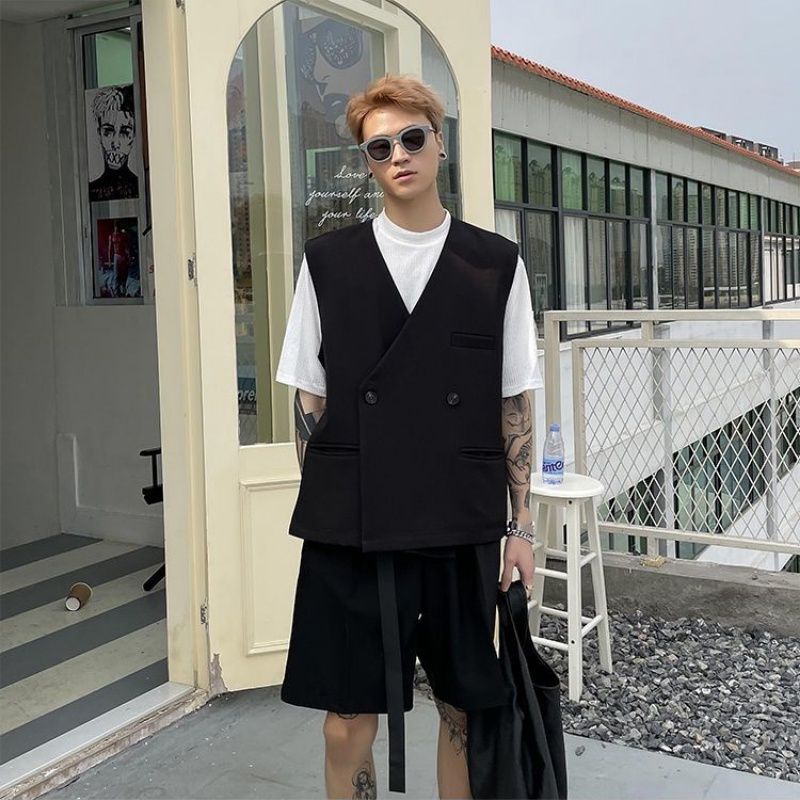 ÁO KHOÁC GHI LÊ DẠNG VEST CHO NAM NỮ - ÁO KHOÁC CARDIGAN NGẮN TAY UNISEX - Tie Dye Boutique 👥