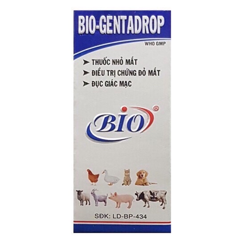 [Mã PET50K giảm Giảm 10% - Tối đa 50K đơn từ 250K] Nhỏ Mắt Bio Genta Cho Chó Mèo - Mì Store