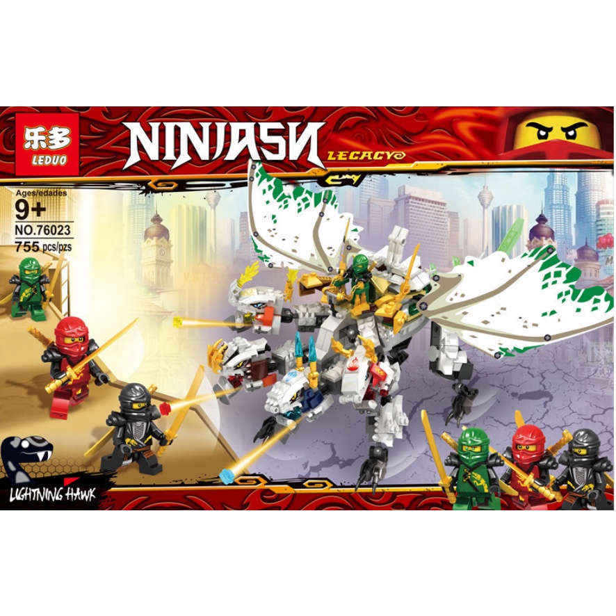 Đồ Chơi Xếp Hình L.E.G.O NinjaGO 755 PCS Phantom Ninja Rồng 4 Đầu - Đồ Chơi Lắp Ráp Mô Hình Cao Cấp