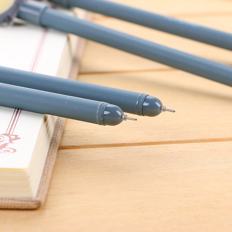 【XJJ568】cartoon dragon cat Black learning stationery pen Neutral pen gel pen