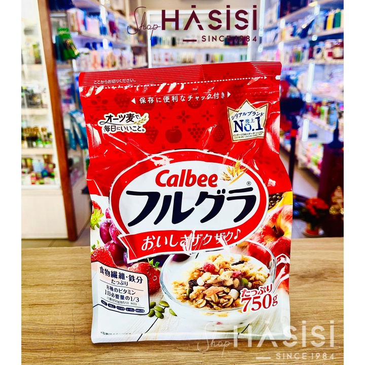 Ngũ Cốc Ăn Liền Trái Cây Sấy Khô CALBEE 750g [hàng Nhật chính hãng]