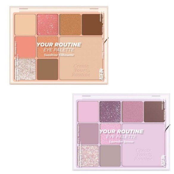 Bảng Phấn Mắt Và Má Hồng Đa Năng 9 Ô Màu Merzy Your Routine Eye Palette