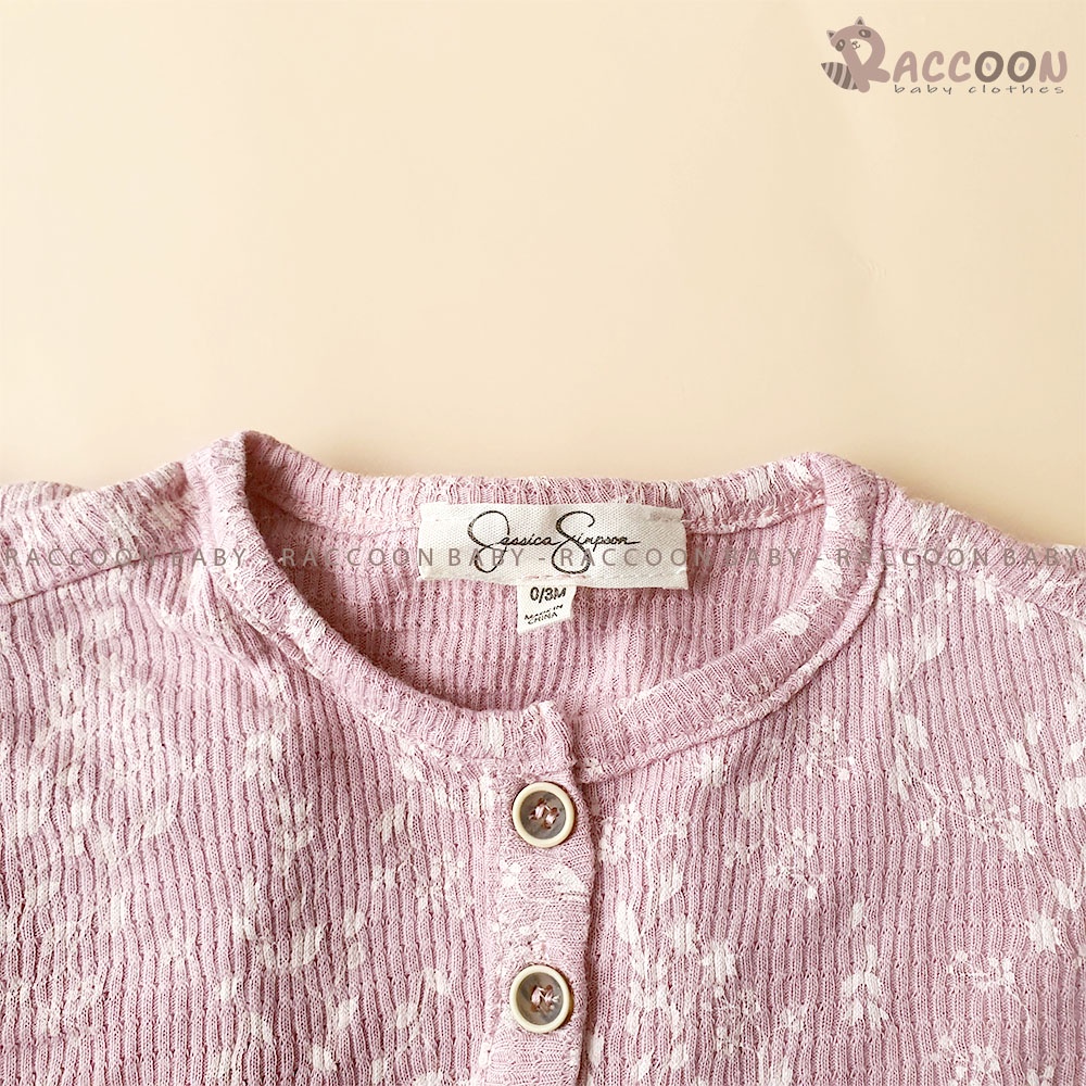 Bộ đồ liền thân không tất chất vải thun gân xuất Pháp body suilt bé gái Jessica Simpson