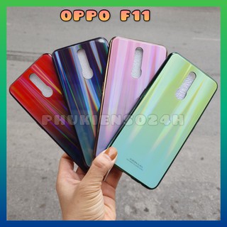 Ốp lưng OPPO F11 kính cường lực đổi màu sang trọng 7 sắc cầu vồng