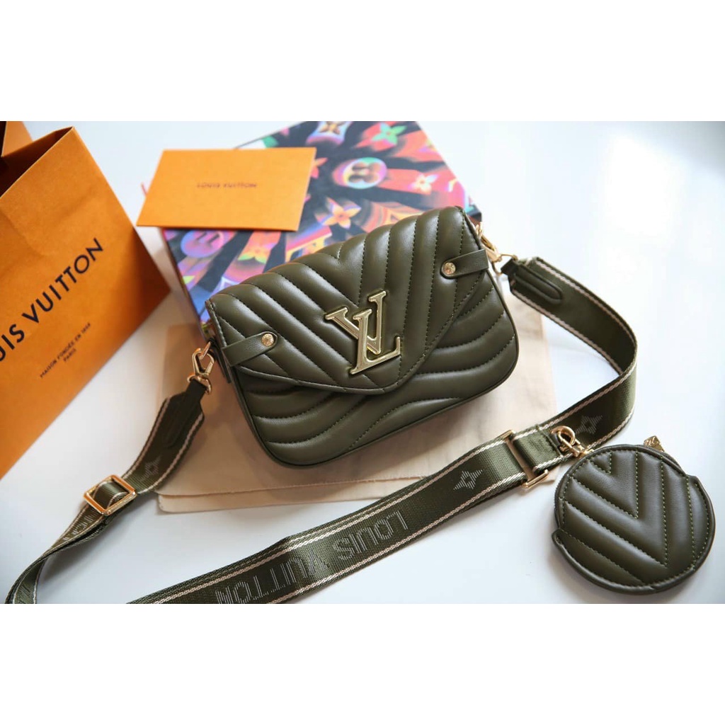 Túi LV wave pochette spsl đeo chéo dây bản to