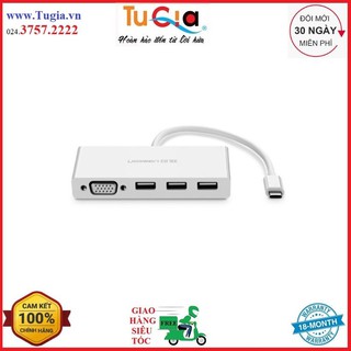 Mua Bộ Chuyển Đổi Ugreen USB TypeC Sang VGA 3 x USB 3.0 40375 (15cm) Hàng Chính Hãng